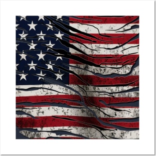 American flag Posters and Art